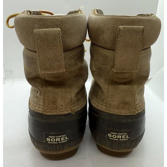 Sorel Cheyanne II Leather Duck Boots Waterproof Brown Lace Up NY1891-286 Men’s 6 main image 4